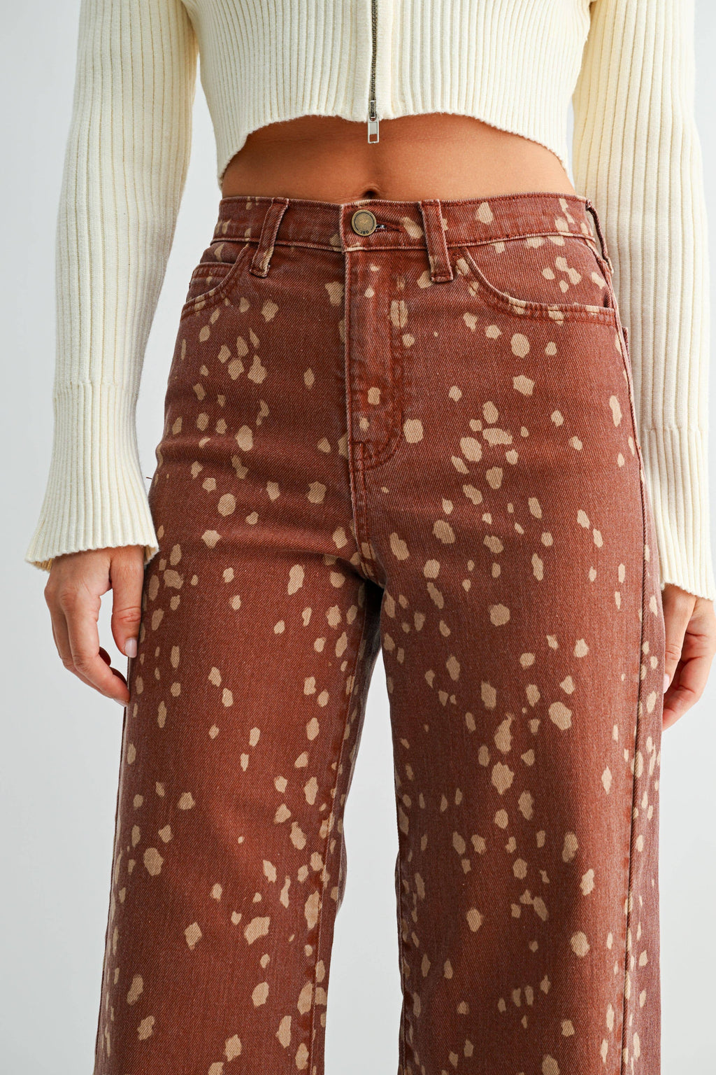 Deer Print Denim