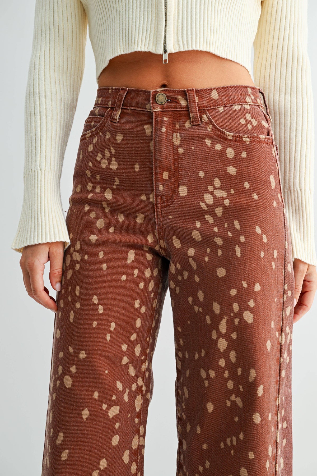 Deer Print Denim