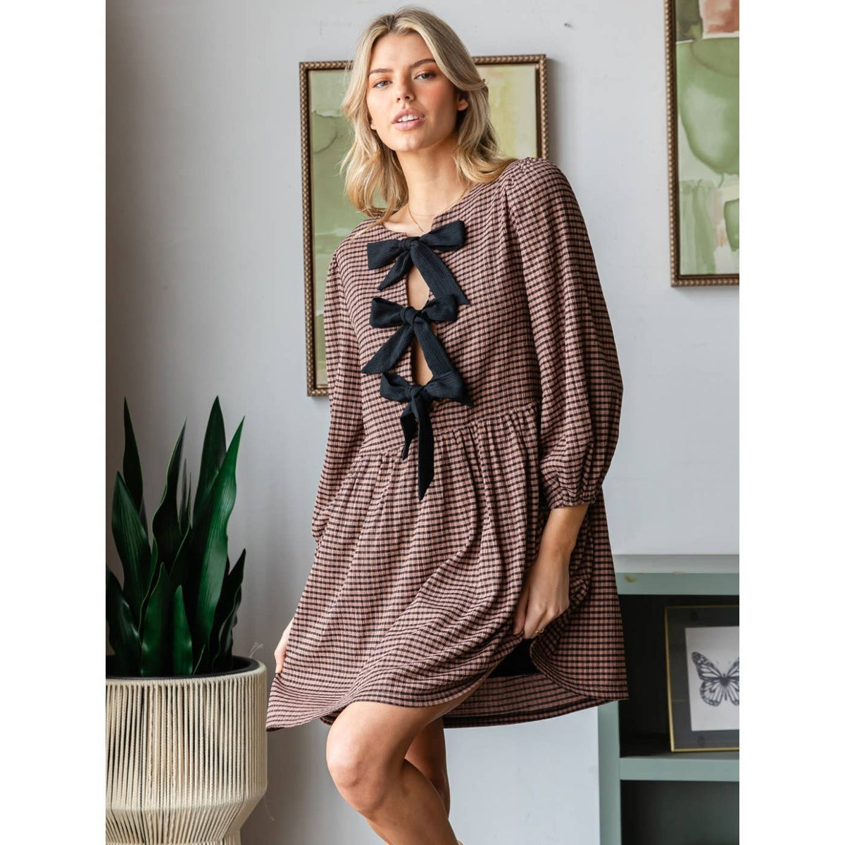 Ribbon Tie Dress