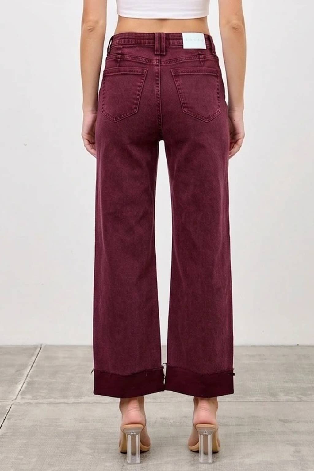 High Rise Straight with Cuff