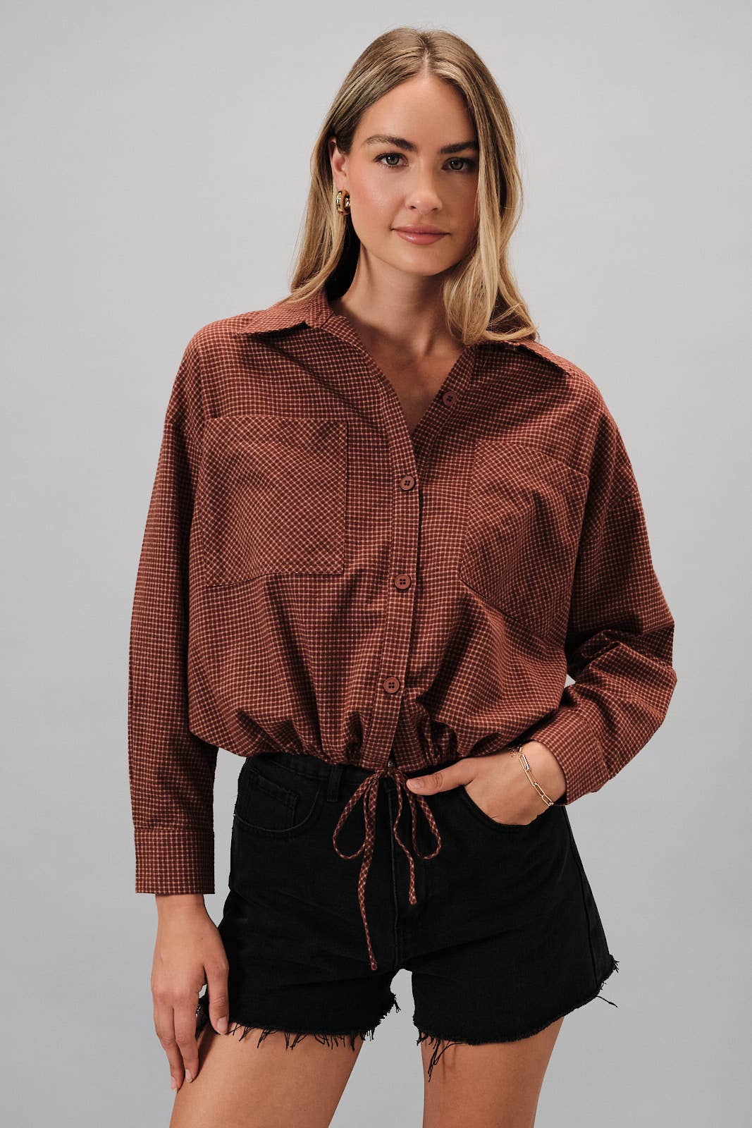 Button Down Plaid Shirt