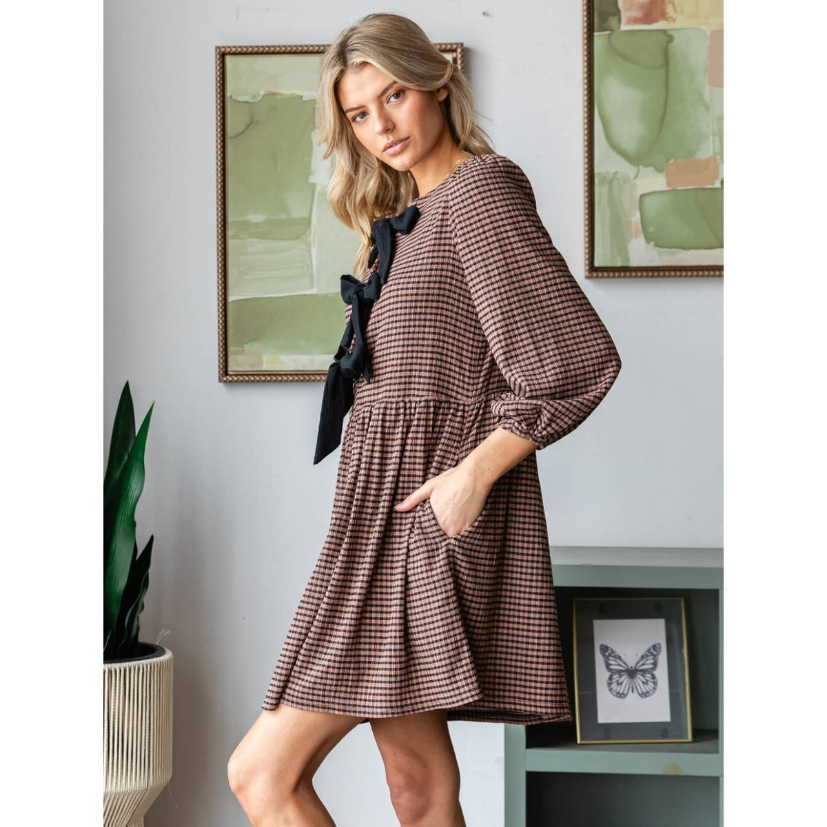 Ribbon Tie Dress