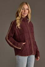 Dark Brown Soft Quilted Jacket