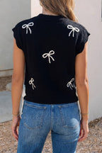 Bow Print Sweater
