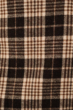 Plaid Side Slit Mini Skirt
