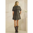 Leopard Denim Mini Dress