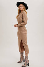 Midi Knit Sweater Dress