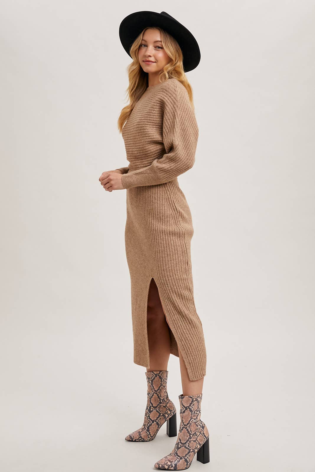 Midi Knit Sweater Dress