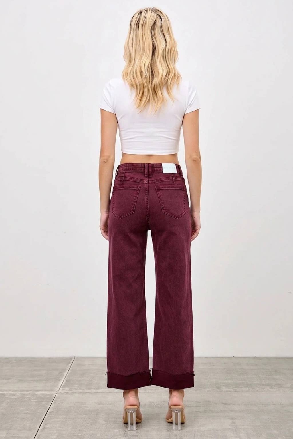 High Rise Straight with Cuff