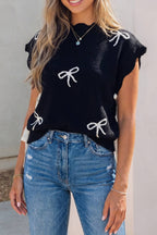 Bow Print Sweater