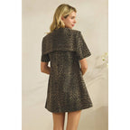 Leopard Denim Mini Dress