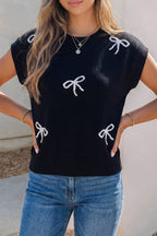 Bow Print Sweater