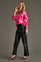 Pink Bow Sweater