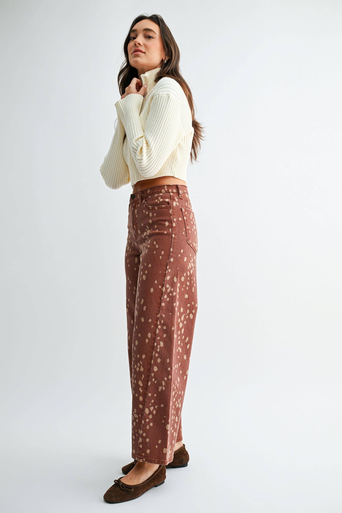Deer Print Denim