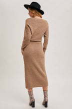 Midi Knit Sweater Dress